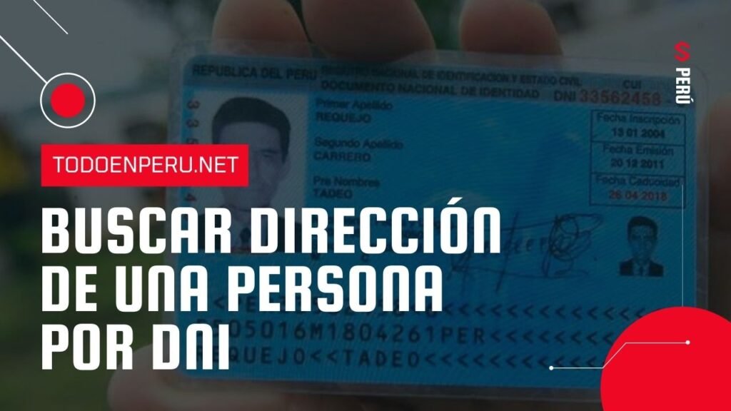 Buscar dirección por DNI en Perú
