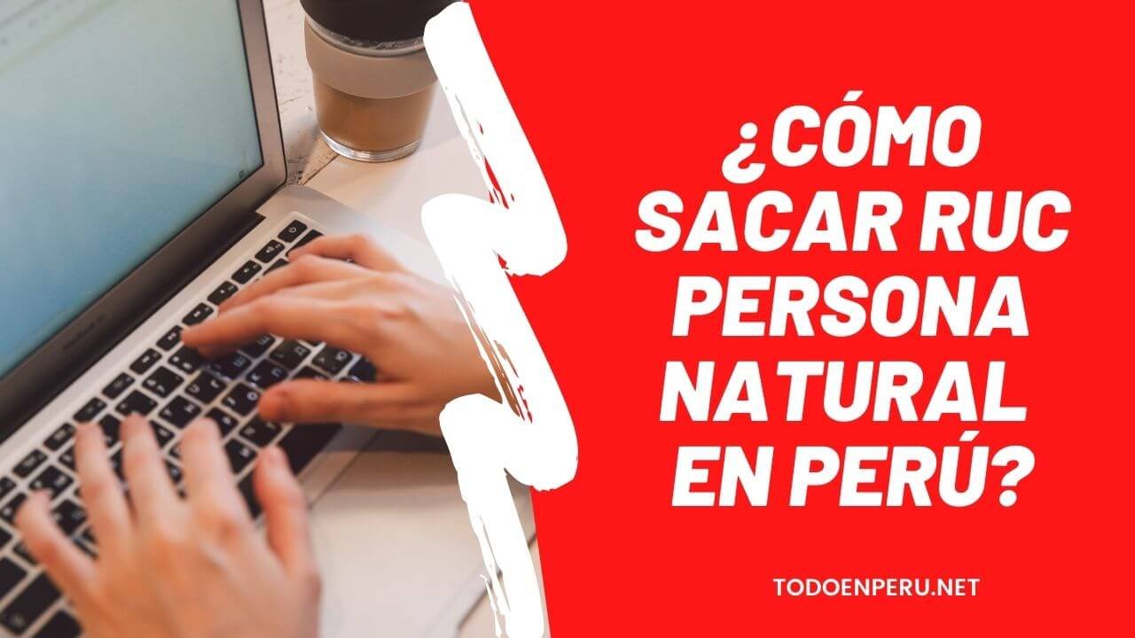 ¿Cómo sacar RUC persona natural sin negocio?